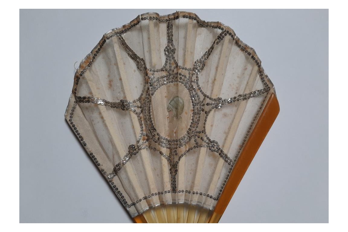 Beauty of Art Deco period, fan circa 1920
