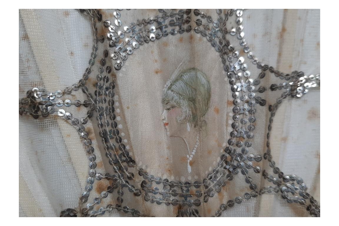 Beauty of Art Deco period, fan circa 1920