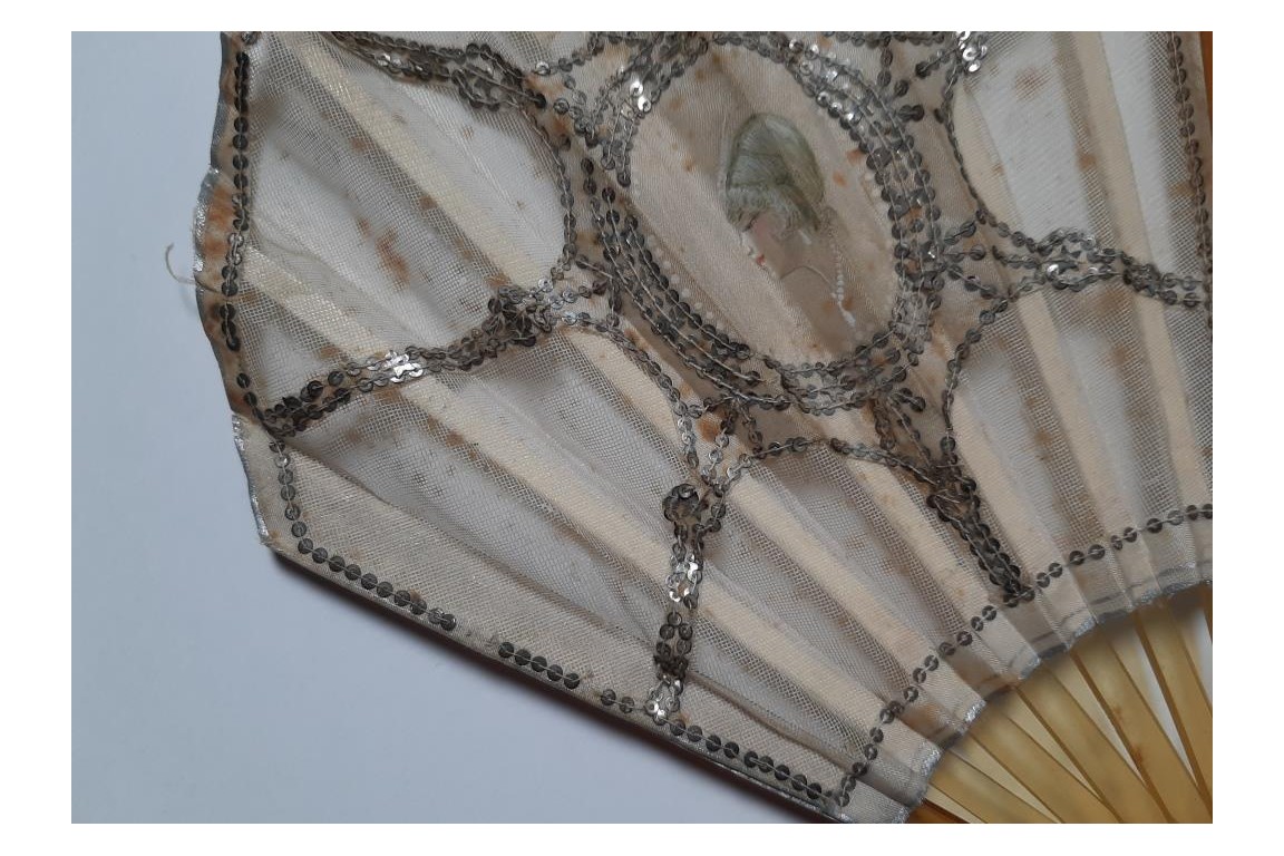 Beauty of Art Deco period, fan circa 1920