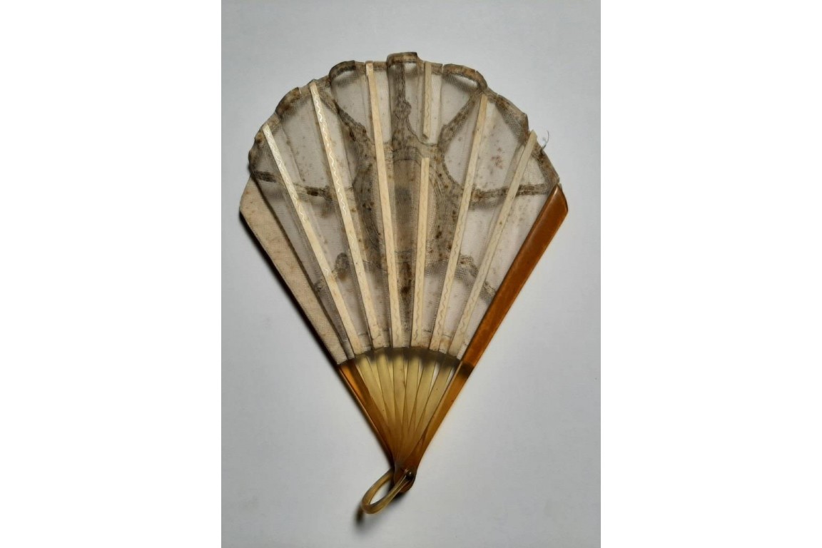 Beauty of Art Deco period, fan circa 1920