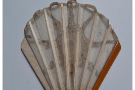 Beauty of Art Deco period, fan circa 1920