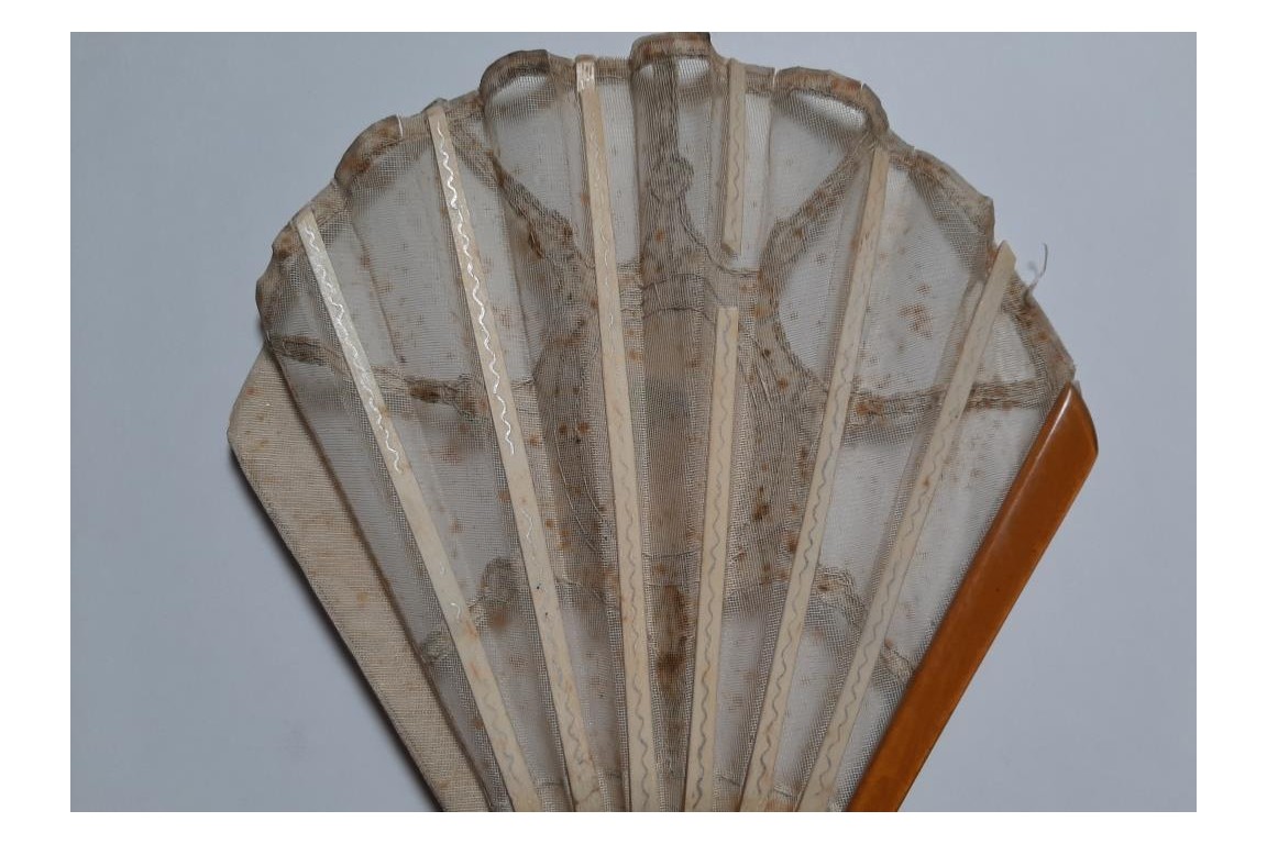 Beauty of Art Deco period, fan circa 1920