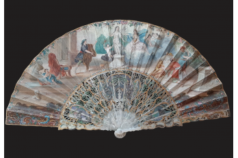 Galatea and Pygmalion, fan circa 1750