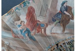 Galatea and Pygmalion, fan circa 1750