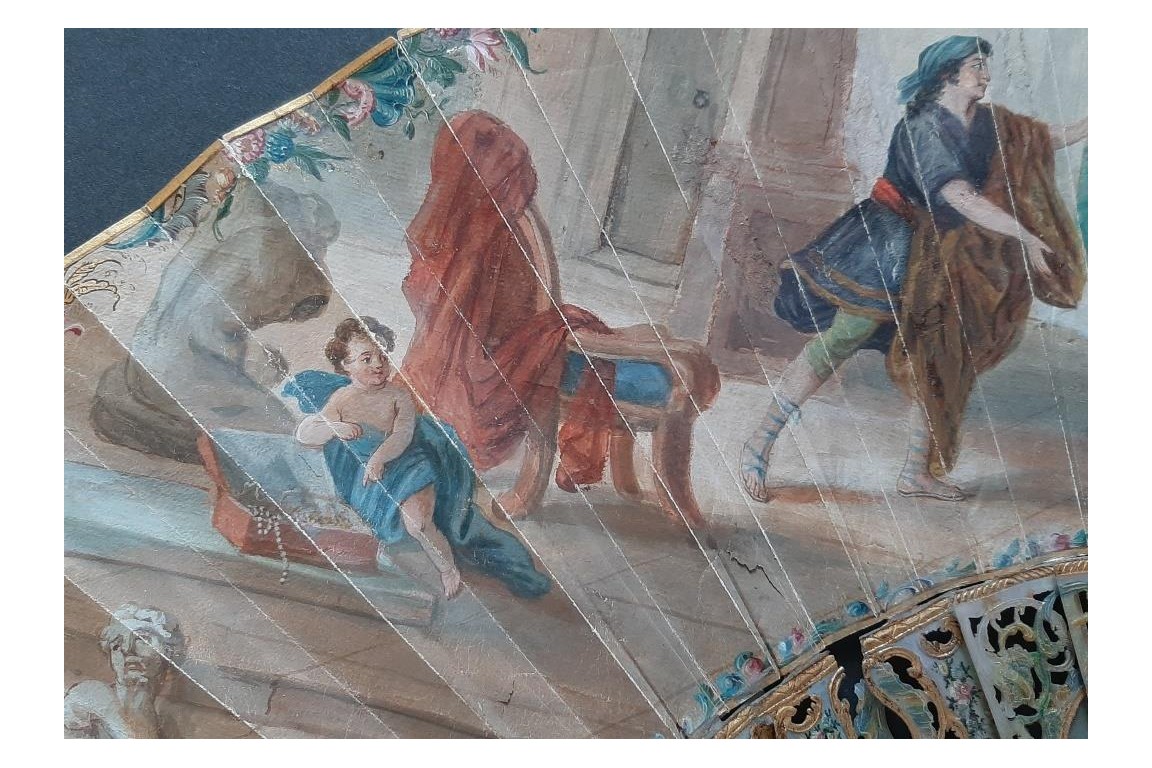 Galatea and Pygmalion, fan circa 1750