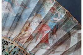 Galatea and Pygmalion, fan circa 1750