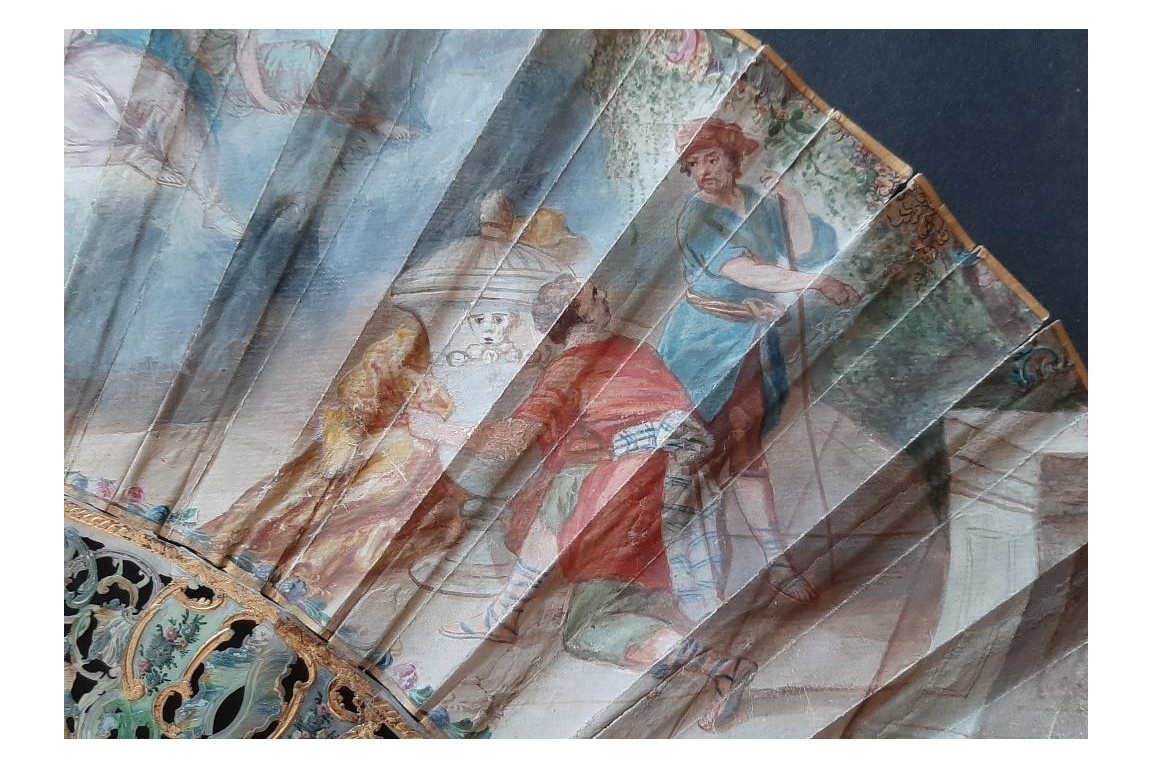 Galatea and Pygmalion, fan circa 1750