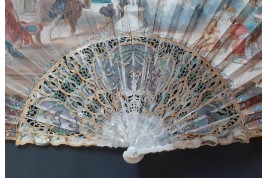 Galatea and Pygmalion, fan circa 1750