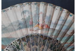 Galatea and Pygmalion, fan circa 1750