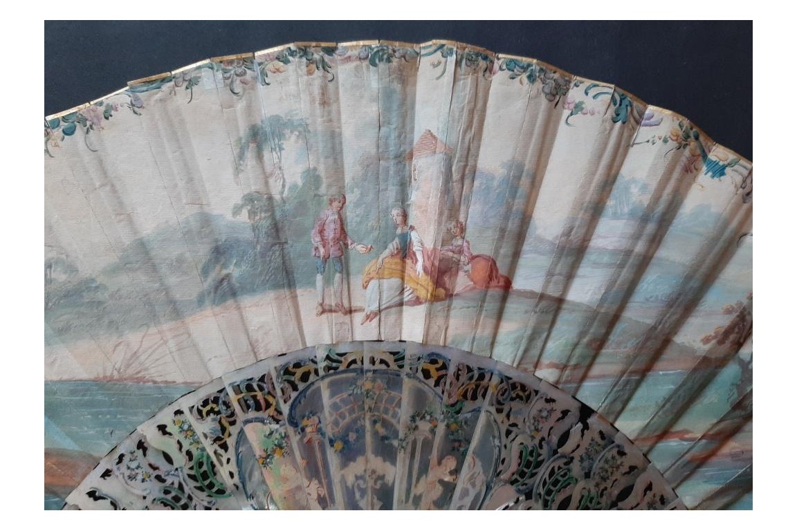 Galatea and Pygmalion, fan circa 1750