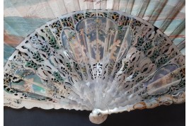 Galatea and Pygmalion, fan circa 1750