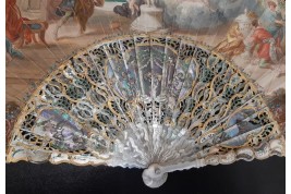 Galatea and Pygmalion, fan circa 1750