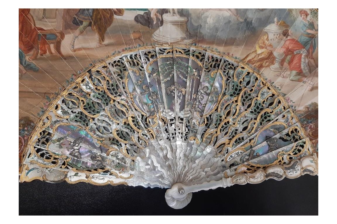 Galatea and Pygmalion, fan circa 1750
