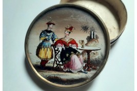 Courteous chinoiserie, candy box, circa 1830