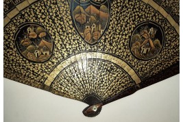 Vine leaf, chinese fan circa 1800-1820