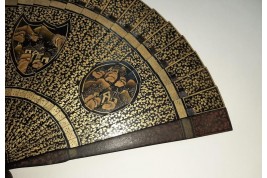 Vine leaf, chinese fan circa 1800-1820