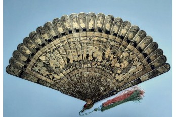 Audiences, Chinese fan circa 1840