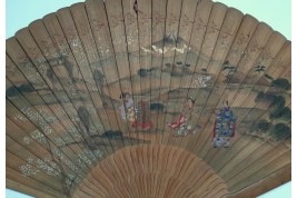 Ita Ogi, fan irca 1800. Japon, Edo period