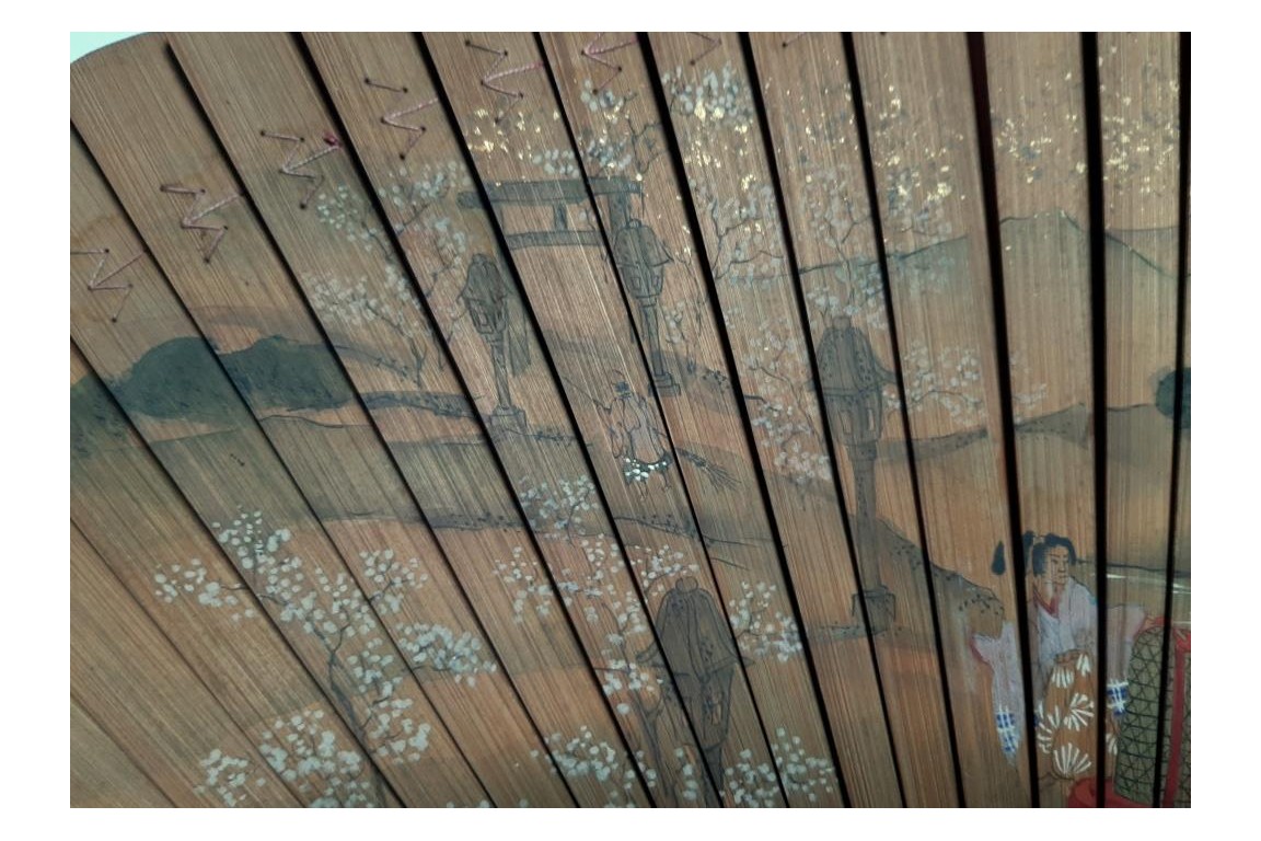 Ita Ogi, fan irca 1800. Japon, Edo period