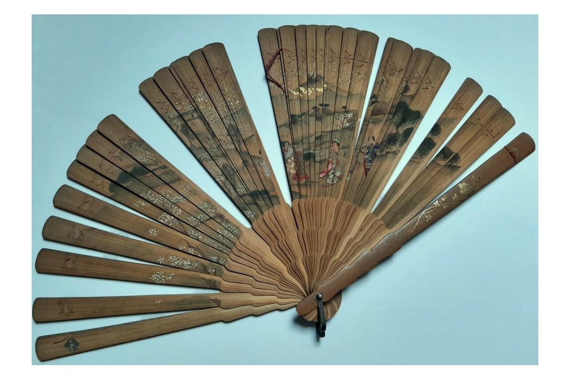 Ita Ogi, fan irca 1800. Japon, Edo period
