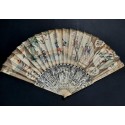 The lady with fan, fan circa 1730-40