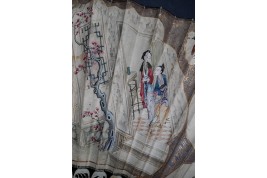 The lady with fan, fan circa 1730-40