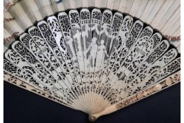 The lady with fan, fan circa 1730-40