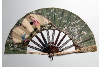 Trompe l'oeil, fan circa 1770