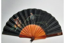 Japonaiserie, fan by Lhomme and Duvelleroy, circa 1880