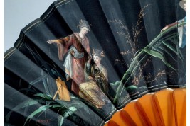 Japonaiserie, éventail de L'homme et Duvelleroy vers 1880