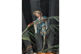 Japonaiserie, éventail de L'homme et Duvelleroy vers 1880