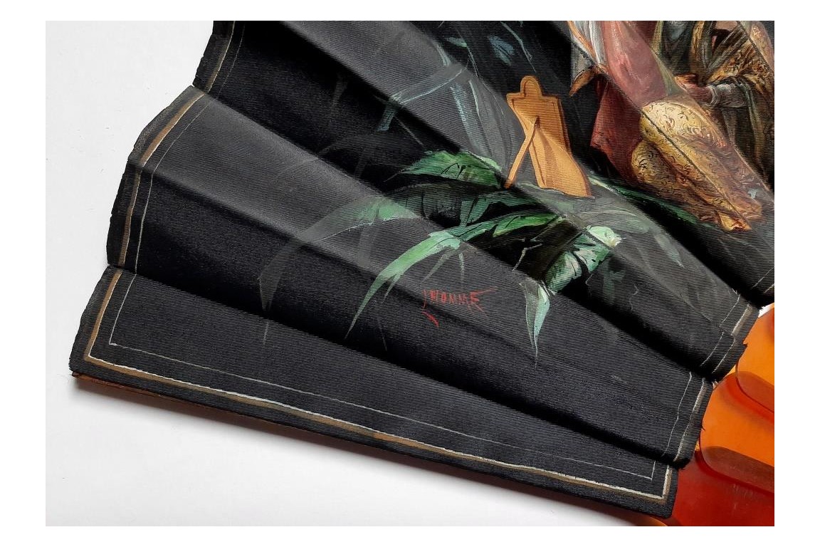 Japonaiserie, éventail de L'homme et Duvelleroy vers 1880