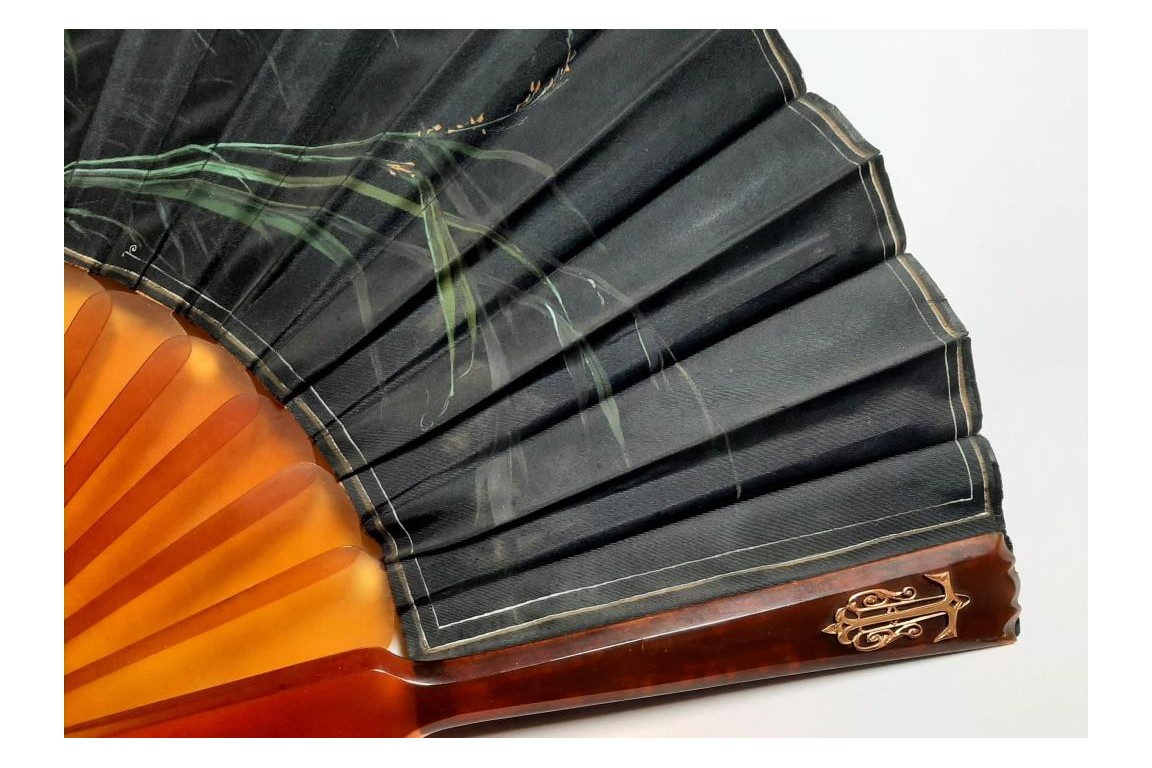 Japonaiserie, éventail de L'homme et Duvelleroy vers 1880