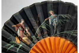 Japonaiserie, fan by Lhomme and Duvelleroy, circa 1880