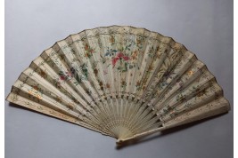 La cueillette chinoise, éventail vers 1800-10