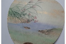 Uchiwa par Haibara Naojiro, Japon, circa1890
