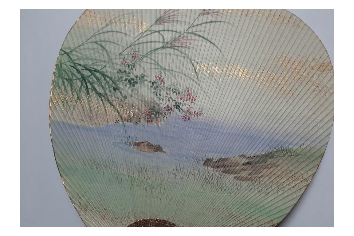 Uchiwa par Haibara Naojiro, Japon, circa1890