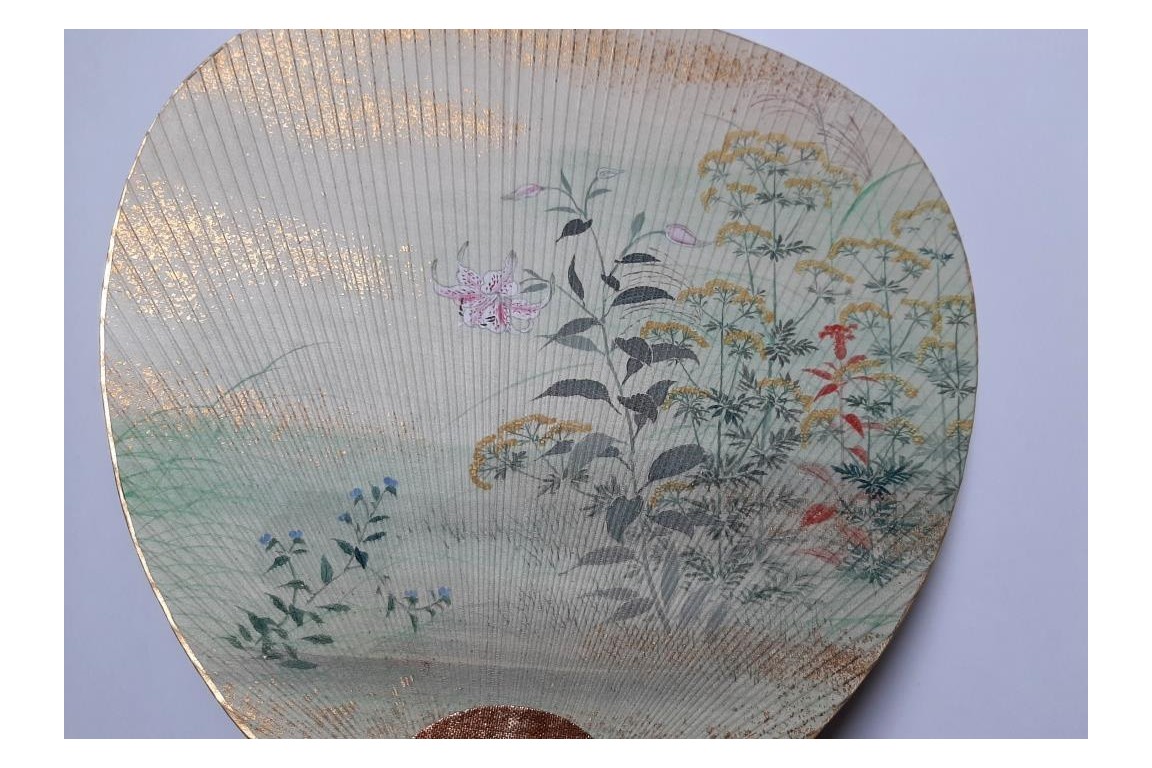 Uchiwa par Haibara Naojiro, Japon, circa1890