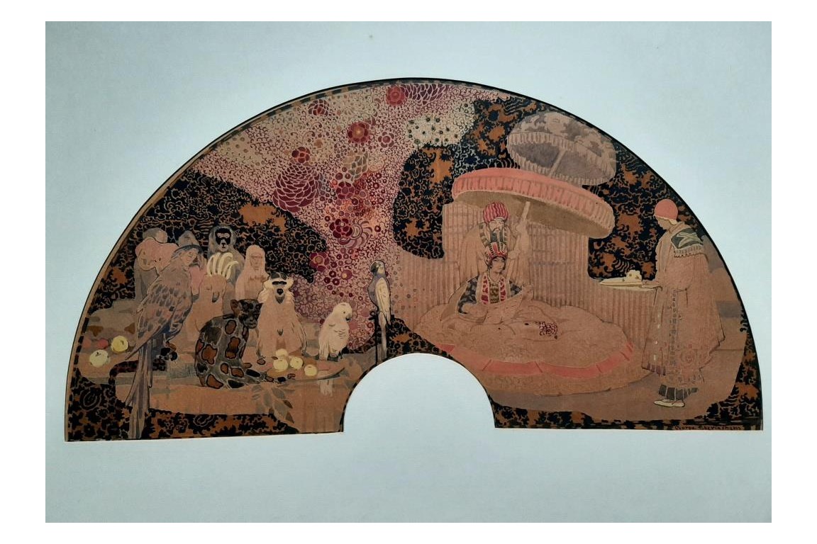 La nababesse, feuille d'éventail de Sheringham vers 1910