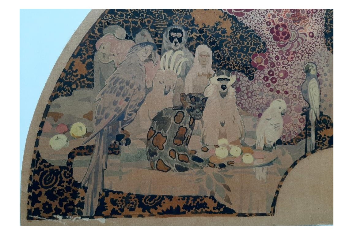 La nababesse, feuille d'éventail de Sheringham vers 1910