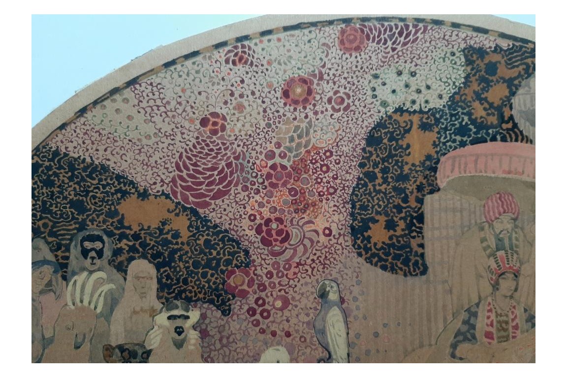 La nababesse, feuille d'éventail de Sheringham vers 1910