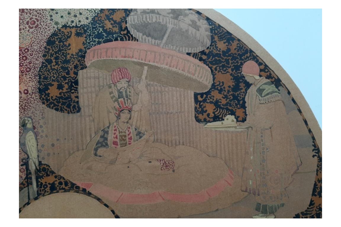 La nababesse, feuille d'éventail de Sheringham vers 1910