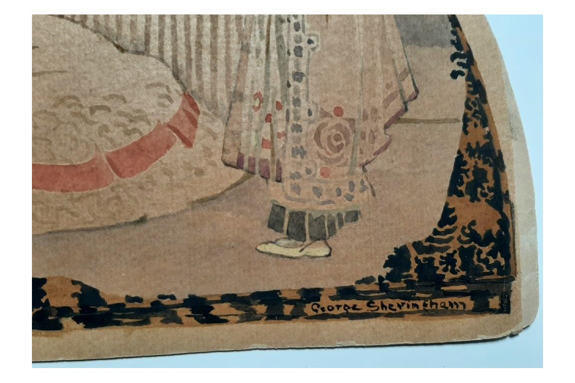 La nababesse, feuille d'éventail de Sheringham vers 1910