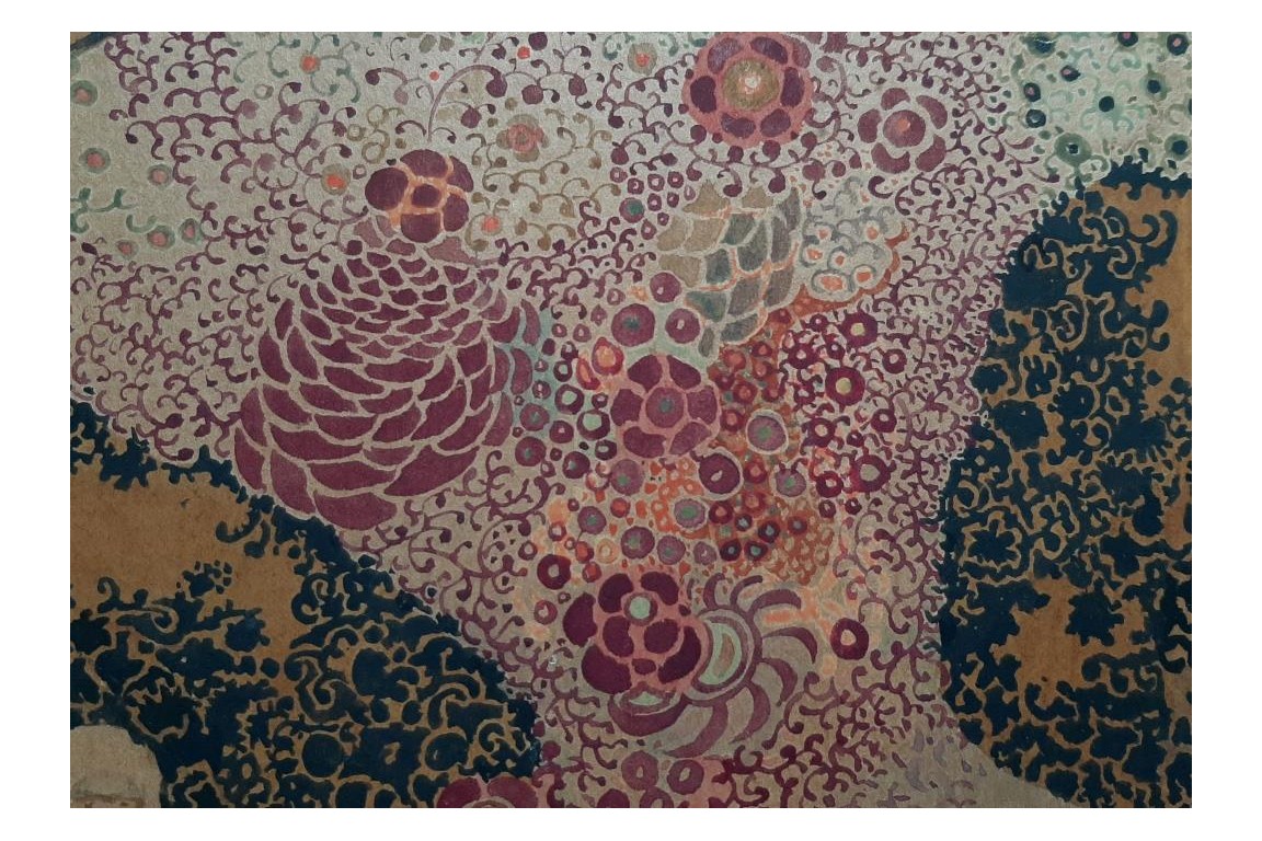 La nababesse, feuille d'éventail de Sheringham vers 1910