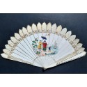 The kite, dance card fan, circa 1820-30