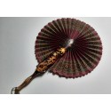 Indienne and chinoiserie, fixed fan, 19th century