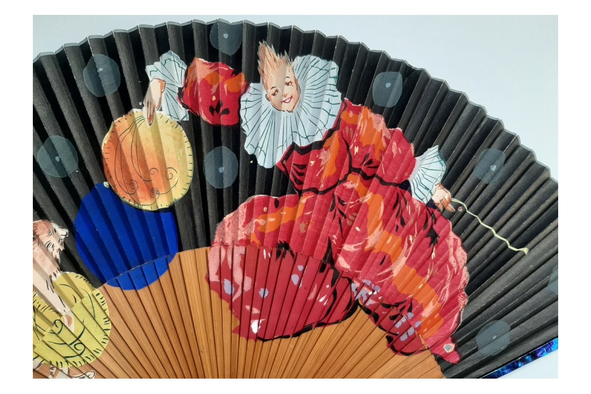 Les couleurs du cirque, éventail XXème siècle