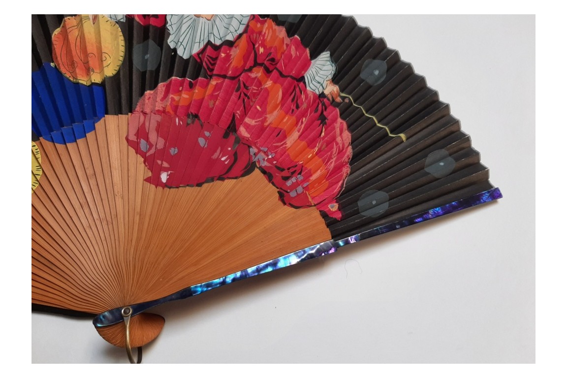 Les couleurs du cirque, éventail XXème siècle