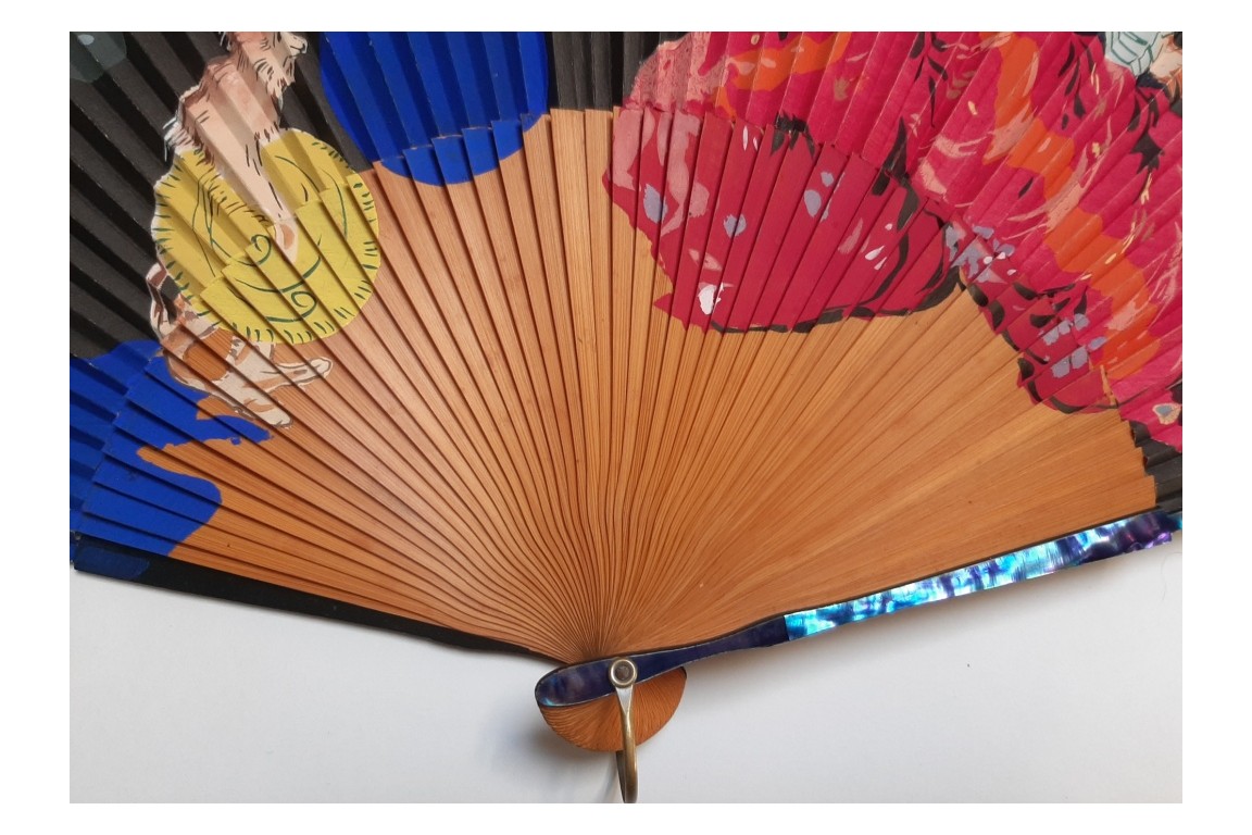 Les couleurs du cirque, éventail XXème siècle