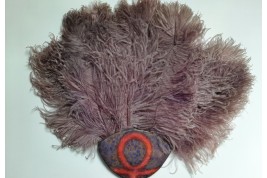 Life in pink and Egyptomania, fixed fan by Coty circa 1914